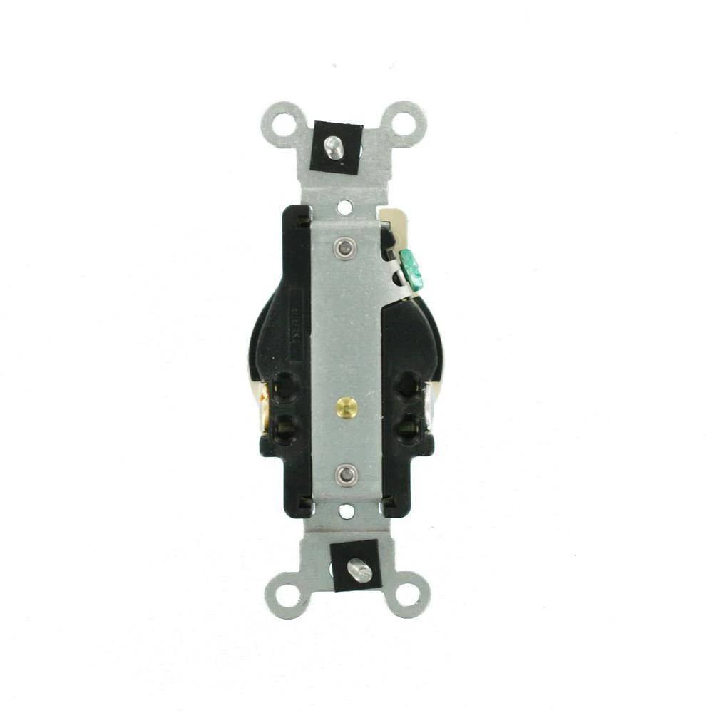 Leviton 20 Amp Commercial Grade Tamper Resistant Single Outlet, Ivory 4 Leviton 20 Amp Commercial Grade Tamper Resistant Single Outlet, Ivory - Image 4