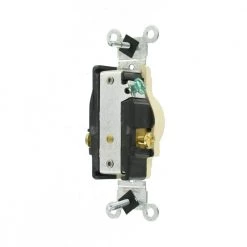 Leviton 20 Amp Commercial Grade Double-Pole Single Outlet, Ivory -Surge Protectors Sales Store ivory leviton electrical outlets receptacles r61 05821 0is c3 1000