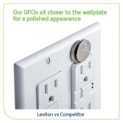 Leviton 20 Amp Self-Test SmartlockPro Slim Duplex GFCI Outlet, Ivory 7 Leviton 20 Amp Self-Test SmartlockPro Slim Duplex GFCI Outlet, Ivory -Surge Protectors Sales Store ivory leviton electrical outlets receptacles r99 gfnt2 0ri 40 1000