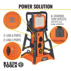 Klein Tools 6-Outlet PowerHub 1 Lighting and Power Solution Surge Protector -Surge Protectors Sales Store klein tools surge protectors 29610 40 1000