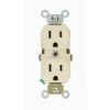 Leviton 15 Amp Commercial Grade Duplex Outlet, Light Almond