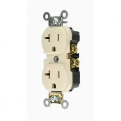 Leviton 20 Amp Commercial Grade Duplex Outlet, Light Almond 7 Leviton 20 Amp Commercial Grade Duplex Outlet, Light Almond -Surge Protectors Sales Store light almond leviton electrical outlets receptacles r56 cbr20 00t 40 1000