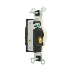 Leviton 20 Amp Commercial Grade Double-Pole Single Outlet, Light Almond -Surge Protectors Sales Store light almond leviton electrical outlets receptacles r66 05821 0ts c3 1000