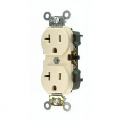 Leviton 20 Amp Industrial Grade Heavy Duty Self Grounding Duplex Outlet, Light Almond 7 Leviton 20 Amp Industrial Grade Heavy Duty Self Grounding Duplex Outlet, Light Almond -Surge Protectors Sales Store light almond leviton electrical outlets receptacles r76 05352 0ts 40 1000