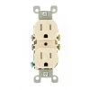 Leviton 15 Amp Tamper Resistant Duplex Outlet, Light Almond