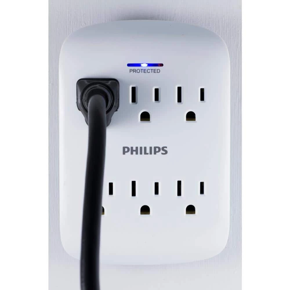 Philips 6-Outlet Surge Protector Tap 5 Philips 6-Outlet Surge Protector Tap - Image 5