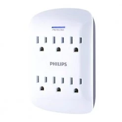 Surge Protectors Sales Store 10 Philips 6-Outlet Surge Protector Tap