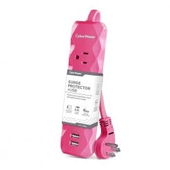 CyberPower 3 ft. 3-Outlet 2-USB 280J Surge Protector 16 CyberPower 3 ft. 3-Outlet 2-USB 280J Surge Protector -Surge Protectors Sales Store pink cyberpower surge protectors p303upk fa 1000