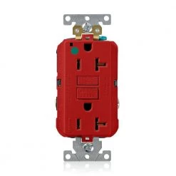 Leviton 20 Amp Self-Test SmartlockPro Hospital Grade Extra Heavy Duty GFCI Outlet, Red 5 Leviton 20 Amp Self-Test SmartlockPro Hospital Grade Extra Heavy Duty GFCI Outlet, Red -Surge Protectors Sales Store red leviton electrical outlets receptacles gfnt2 hgr 4f 1000
