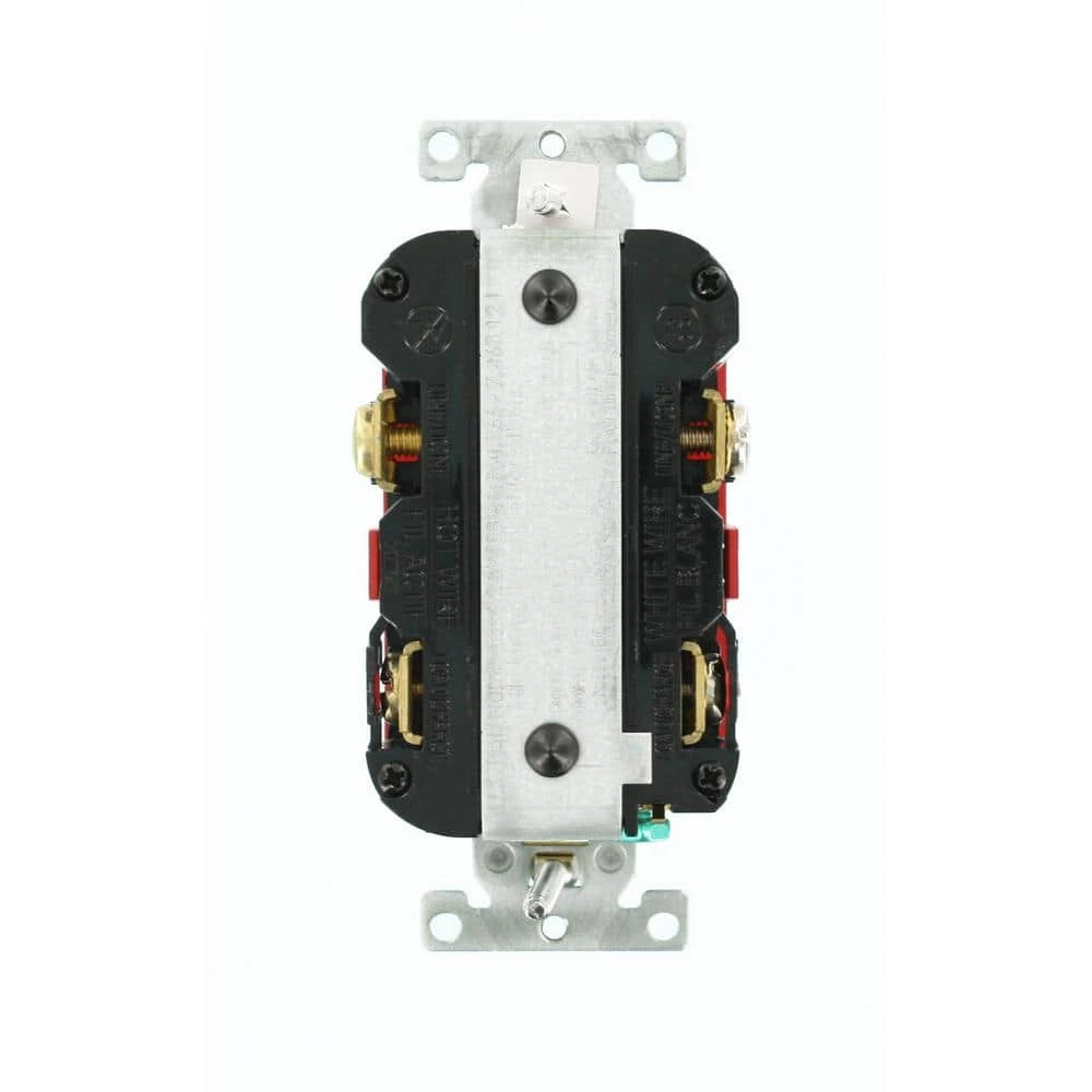 Leviton 20 Amp Self-Test SmartlockPro Hospital Grade Extra Heavy Duty GFCI Outlet, Red 2 Leviton 20 Amp Self-Test SmartlockPro Hospital Grade Extra Heavy Duty GFCI Outlet, Red - Image 2