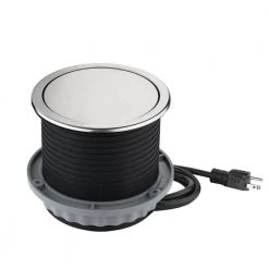 Link2Home Space Saver Pop Up-Outlet, 3 Power Outlets 15 Amp, 2 USB Ports 2.4 Amp, Overload Protection, Splash Resistant -Surge Protectors Sales Store stainless link2home surge protectors em pu 100e 66 1000