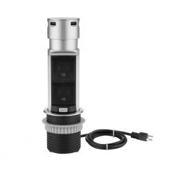 Link2Home Space Saver Pop Up-Outlet, 2 Power Outlets, 2 USB Ports 2.4 Amp, Overload Protection, Splash Resistant 12 Link2Home Space Saver Pop Up-Outlet, 2 Power Outlets, 2 USB Ports 2.4 Amp, Overload Protection, Splash Resistant -Surge Protectors Sales Store stainless link2home surge protectors em pu 200e 66 1000