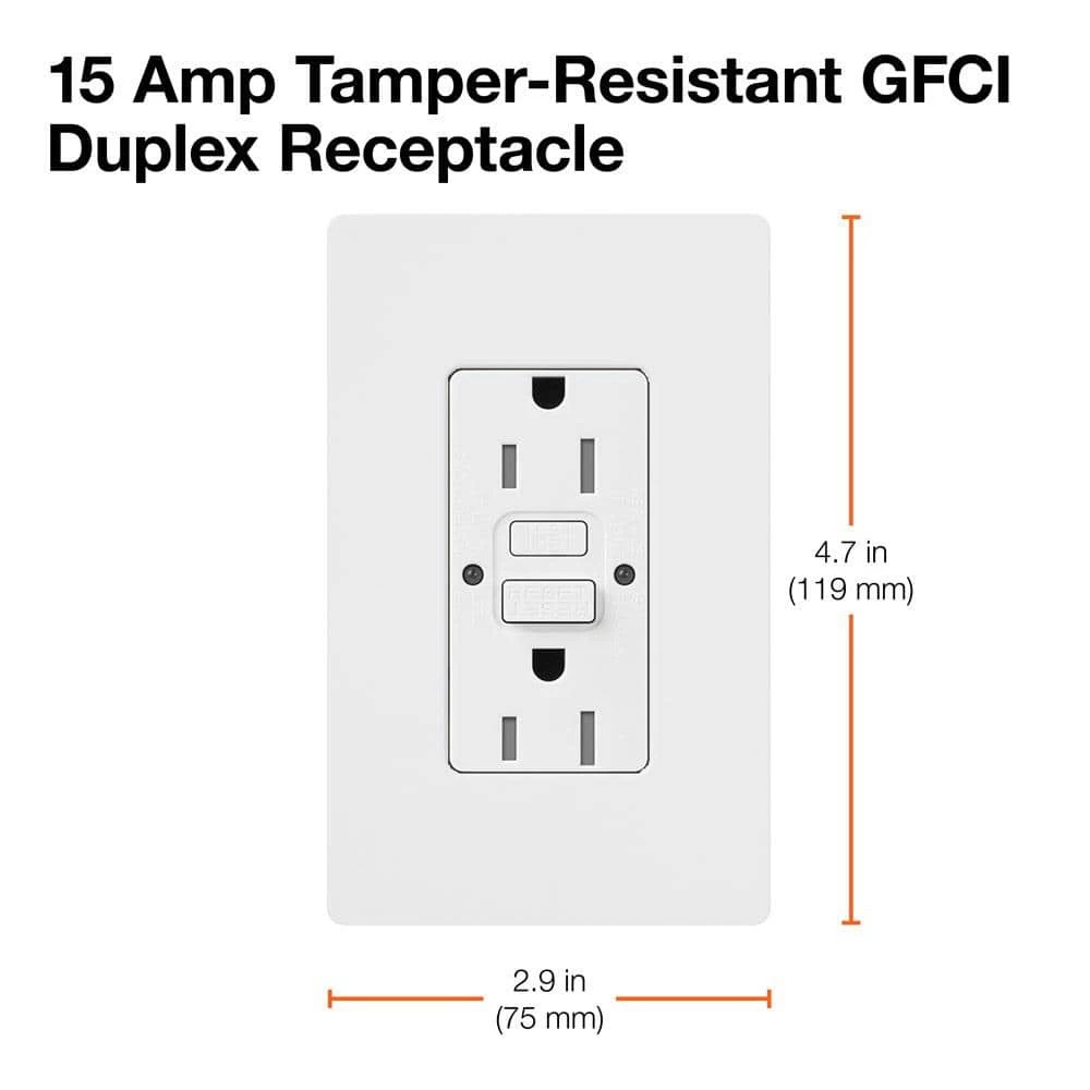 Lutron Satin Colors 15-Amp Tamper-Resistant GFCI Duplex Receptacle - Taupe 5 Lutron Satin Colors 15-Amp Tamper-Resistant GFCI Duplex Receptacle - Taupe - Image 5