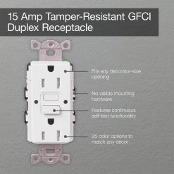 Lutron Satin Colors 15-Amp Tamper-Resistant GFCI Duplex Receptacle - Taupe 9 Lutron Satin Colors 15-Amp Tamper-Resistant GFCI Duplex Receptacle - Taupe -Surge Protectors Sales Store taupe lutron electrical outlets receptacles scr 15 gfst tp a0 1000