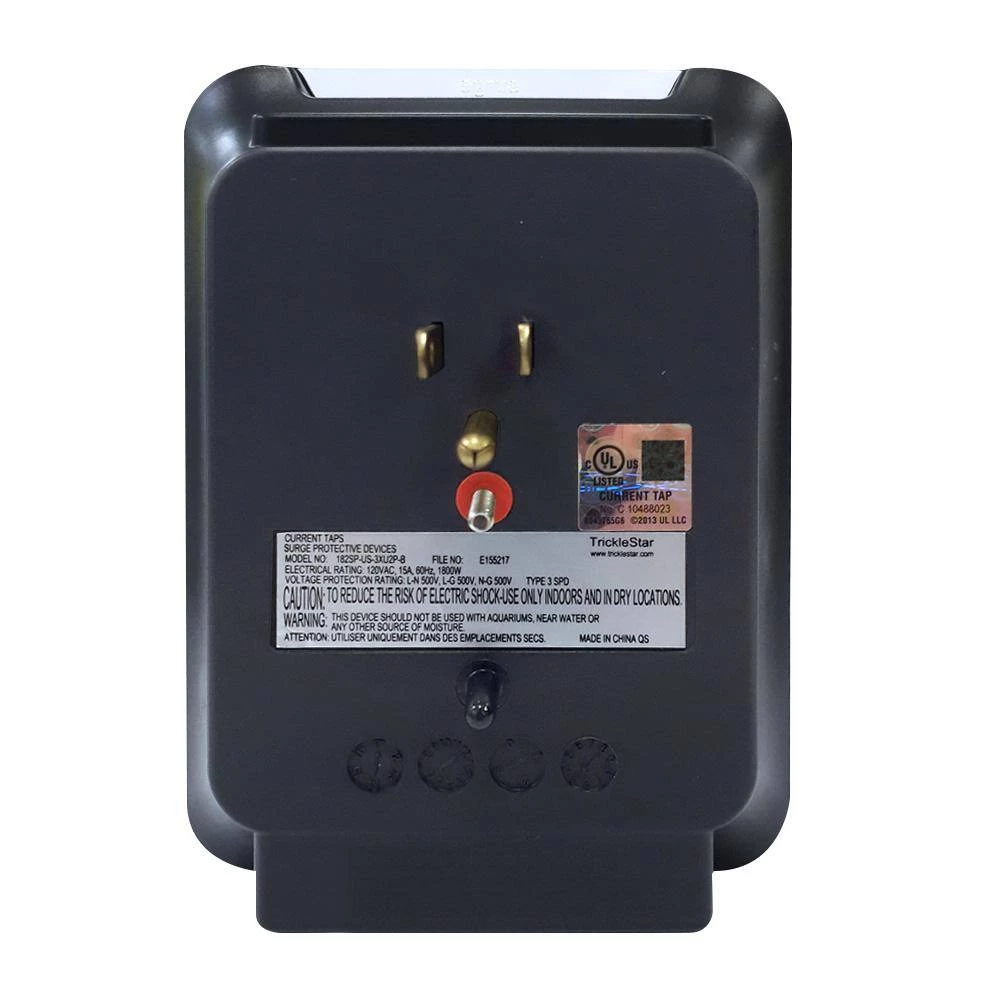 TRICKLESTAR 3-Outlet Surge Protector With USB Charging Ports 6 TRICKLESTAR 3-Outlet Surge Protector With USB Charging Ports - Image 6