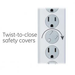 10 ft. 16/3 6-Outlet 800J Surge Protector Power Strip Extension Cord, White -Surge Protectors Sales Store white 10 ft cord ge surge protectors 14092 44 1000