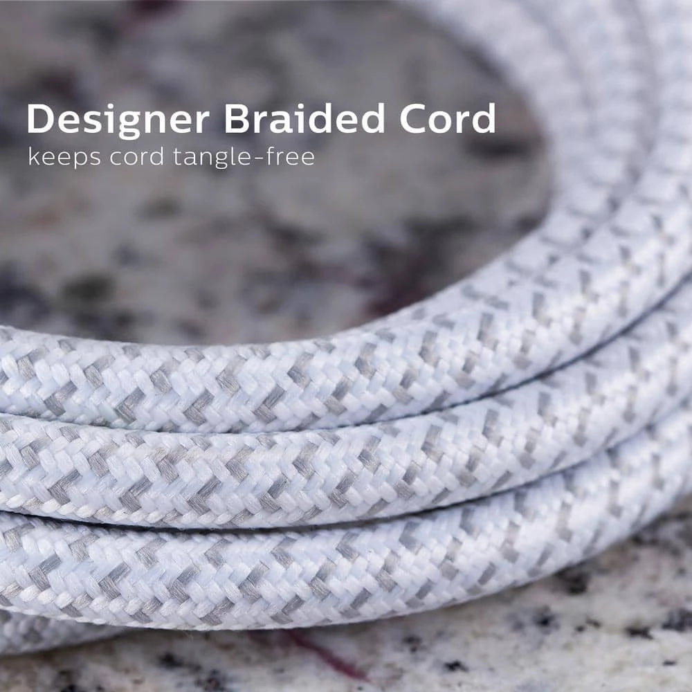 Philips 10 ft. 16/3 3-Outlet 300J Surge Protector Power Strip with USB, White 4 Philips 10 ft. 16/3 3-Outlet 300J Surge Protector Power Strip with USB, White - Image 4