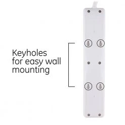 4-Outlet 2 USB Port Surge Protector with 6 ft. Cord, White 12 4-Outlet 2 USB Port Surge Protector with 6 ft. Cord, White -Surge Protectors Sales Store white 6 ft ge surge protectors 36391 fa 1000