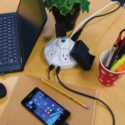 Accell Powramid C 6-Outlet Power Center Surge Protector with USB-A and USB-C Charging Station in White 9 Accell Powramid C 6-Outlet Power Center Surge Protector with USB-A and USB-C Charging Station in White -Surge Protectors Sales Store white accell surge protectors d080b 032k 31 1000