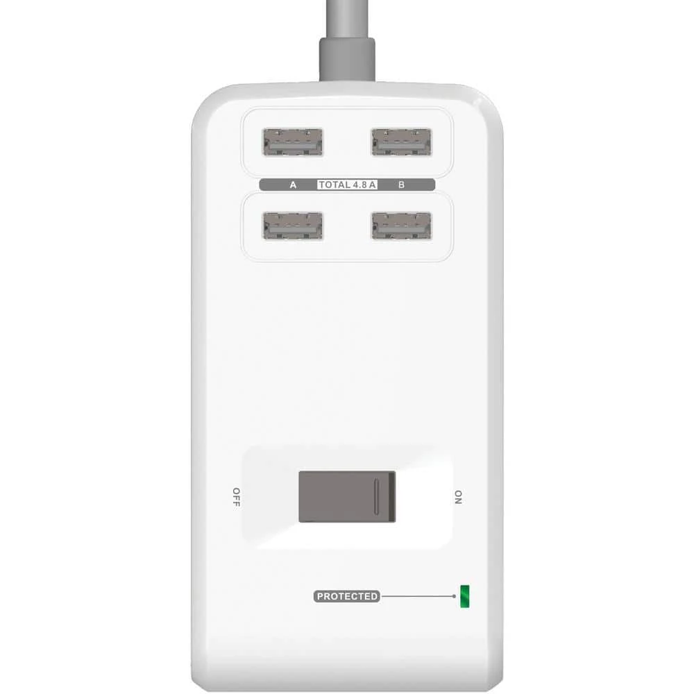 Accell Power U 6 ft. 6-Outlet Power Station with Surge Protector 4 Accell Power U 6 ft. 6-Outlet Power Station with Surge Protector - Image 4