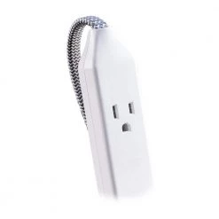 CyberPower 6 ft. 15-Watt 3-Outlet Surge Protector USB-A 2.4 Amp USB-C 400 Joules Braid Cord -Surge Protectors Sales Store white cyberpower surge protectors gc306uchd 66 1000