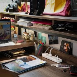 CyberPower 5 ft. 2 USB-A, 1 USB-C 1500J 4-Outlet Surge Protector -Surge Protectors Sales Store white cyberpower surge protectors p405uc 31 1000