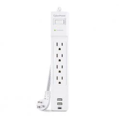 CyberPower 5 ft. 2 USB-A, 1 USB-C 1500J 4-Outlet Surge Protector