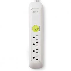 EasyLife Tech 6 ft, 4-Outlet, Power Strip Surge Protector - White