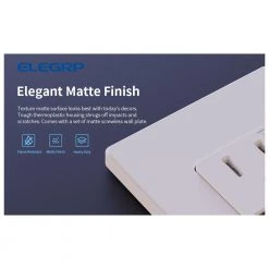 ELEGRP 30-Watt 15 Amp 3-Port Type C and Dual Type A USB Duplex Wall Outlet, Wall Plate Included, White (6-Pack) -Surge Protectors Sales Store white elegrp electrical outlets receptacles r1815d60aac wh6 44 1000