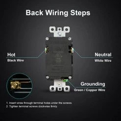 ELEGRP 30-Watt 20 Amp 3-Port Type C and Dual Type A USB Duplex Wall Outlet, Wall Plate Included, White (6-Pack) -Surge Protectors Sales Store white elegrp electrical outlets receptacles r1820d60aac wh6 66 1000