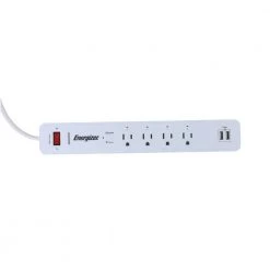 Energizer Smart 6-Outlet Wi-Fi Surge Protector Power Strip -Surge Protectors Sales Store white energizer surge protectors eis3 1001 wht 44 1000