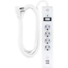 8 ft. Cord 4-Outlet 2 USB Port Surge Protector