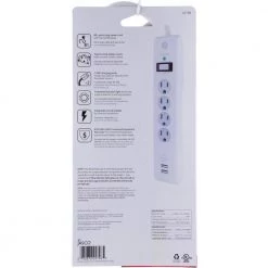 8 ft. Cord 4-Outlet 2 USB Port Surge Protector -Surge Protectors Sales Store white ge surge protectors 25798 76 1000