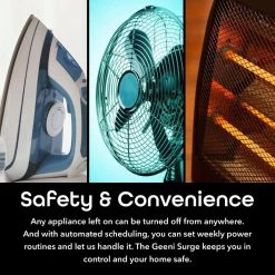 Geeni Surge 6-Outlet Smart Wi-Fi Surge Protector -Surge Protectors Sales Store white geeni smart outlets gn sw003 199 76 1000