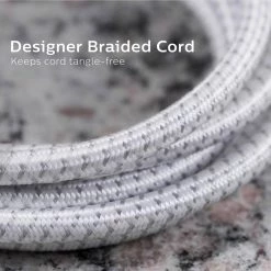 Phillips 10 ft. 16/3 6-Outlet 1080J Surge Protector Power Strip Extension Cord, White -Surge Protectors Sales Store white grey phillips surge protectors spc3064wgt1 37 1f 1000