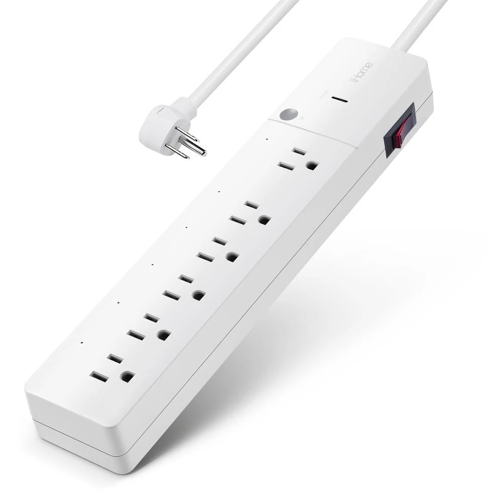 IHome Flow 3 ft. 6-Outlets Smart Surge Protector 1 IHome Flow 3 ft. 6-Outlets Smart Surge Protector