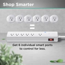 IHome Flow 3 ft. 6-Outlets Smart Surge Protector 11 IHome Flow 3 ft. 6-Outlets Smart Surge Protector -Surge Protectors Sales Store white ihome surge protectors ih sw007 199 66 1000