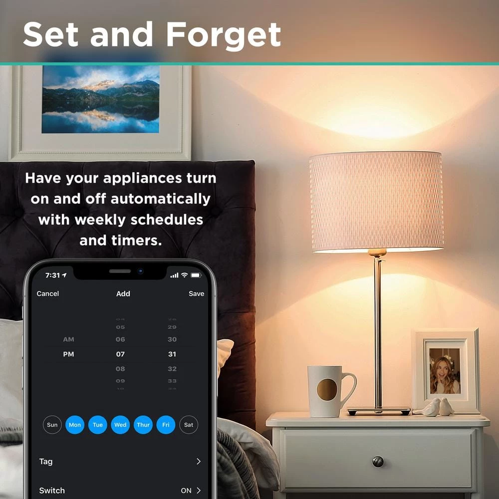 IHome Flow 3 ft. 6-Outlets Smart Surge Protector 9 IHome Flow 3 ft. 6-Outlets Smart Surge Protector - Image 9