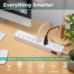 IHome Flow 3 ft. 6-Outlets Smart Surge Protector 16 IHome Flow 3 ft. 6-Outlets Smart Surge Protector -Surge Protectors Sales Store white ihome surge protectors ih sw007 199 fa 1000