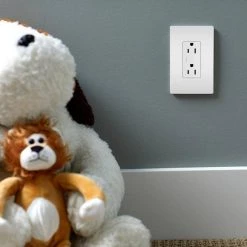 Legrand radiant 15 Amp 125-Volt Tamper Resistant Decorator Duplex Outlet, White (10-Pack) -Surge Protectors Sales Store white legrand electrical outlets receptacles 885trwcp7 c3 1000