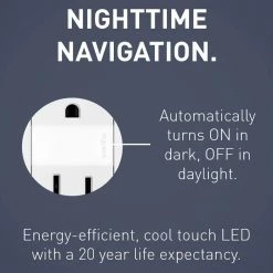Legrand radiant 15 Amp 125-Volt Tamper Resistant Night Light Decorator Duplex Outlet, White -Surge Protectors Sales Store white legrand electrical outlets receptacles ntl885trwcc6 44 1000