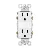 Legrand radiant 15 Amp 125-Volt Tamper Resistant Night Light Decorator Duplex Outlet, White