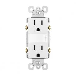 Legrand radiant 15 Amp 125-Volt Tamper Resistant Night Light Decorator Duplex Outlet, White