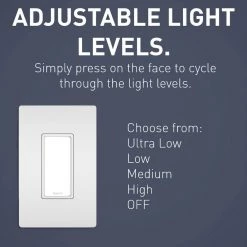 Legrand radiant 125-Volt Full Night Light Decorator Duplex Outlet, White -Surge Protectors Sales Store white legrand electrical outlets receptacles ntlfullwcc6 4f 1000