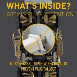 Legrand Pass and Seymour 15 Amp 125-Volt Tamper Resistant Commercial Grade Backwire Duplex Outlet, White (10-Pack) -Surge Protectors Sales Store white legrand electrical outlets receptacles tr5262wcp6 c3 1000