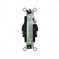 Leviton 20 Amp 125-Volt Commercial Grade Tamper-Resistant Single Outlet, White -Surge Protectors Sales Store white leviton electrical outlets receptacles 131 t5020 00w 1d 1000