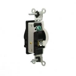 Leviton 20 Amp 125-Volt Commercial Grade Tamper-Resistant Single Outlet, White -Surge Protectors Sales Store white leviton electrical outlets receptacles 131 t5020 00w c3 1000