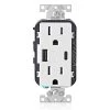 Leviton 15 Amp Decora Tamper-Resistant Duplex Outlet with Type A and C USB Charger, White (2-Pack)