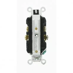 Leviton 15 Amp Commercial Grade Duplex Outlet, White (10 Pack) -Surge Protectors Sales Store white leviton electrical outlets receptacles m22 cbr15 wmp a0 1000