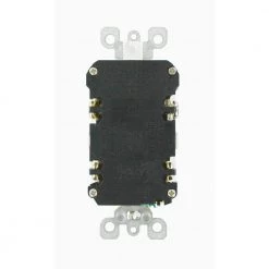 Leviton 20 Amp Self-Test SmartlockPro Slim GFCI Duplex Outlet, White (3-Pack) -Surge Protectors Sales Store white leviton electrical outlets receptacles m22 gfnt2 03w 66 1000